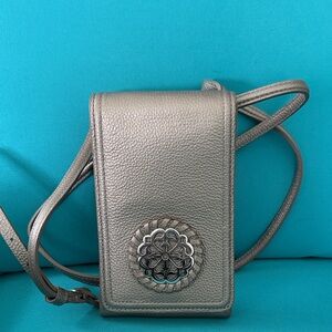 Ferrara by Brighton Silver Crossbody Bag